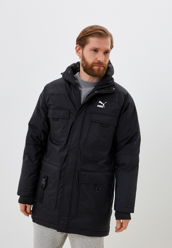 Пуховик PUMA Hooded Down Parka, цвет: черный, RTLACE782201 — купить в ...