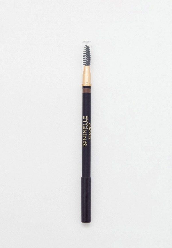 Ninelle Карандаш для бровей классический - пудровый, с щеточкой - фото 1