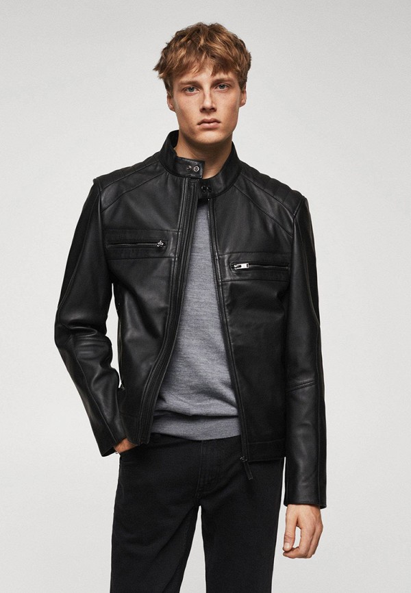 Mango Man Куртка кожаная - APOLLO - фото 1