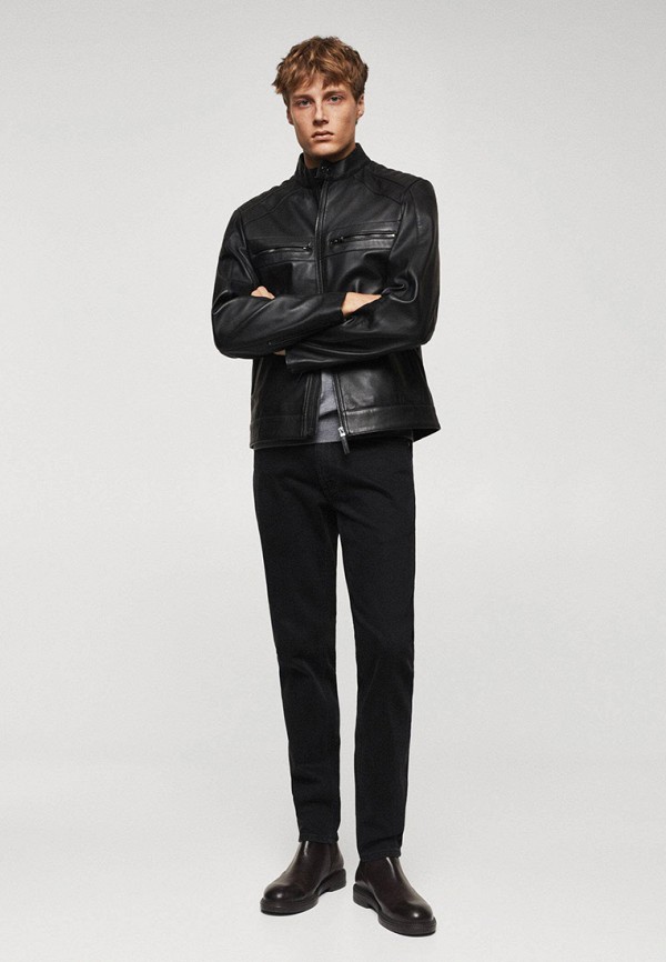 Mango Man Куртка кожаная - APOLLO - фото 2