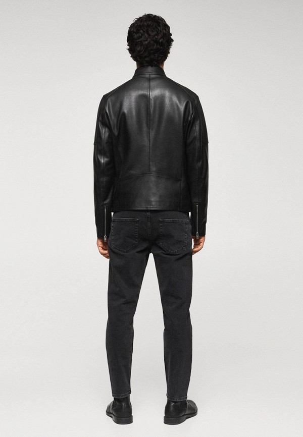 Mango Man Куртка кожаная - CUIR - фото 3