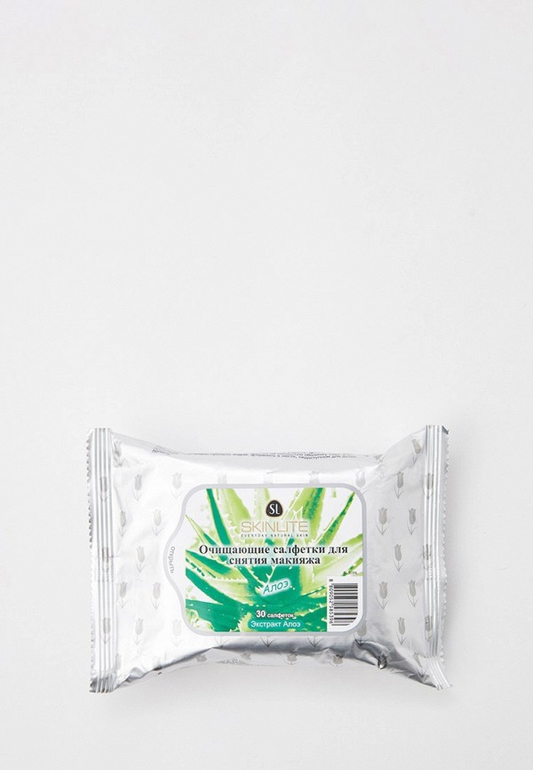 Skinlite Салфетки для снятия макияжа - Очищающие, Алоэ - фото 1