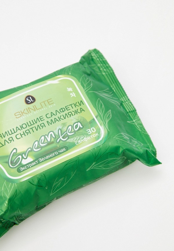 Skinlite Салфетки для снятия макияжа - Зеленый чай, 30 шт. - фото 2