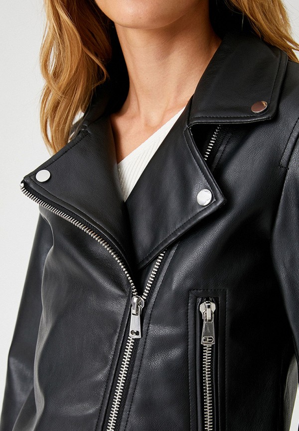 Koton Куртка кожаная - фото 4