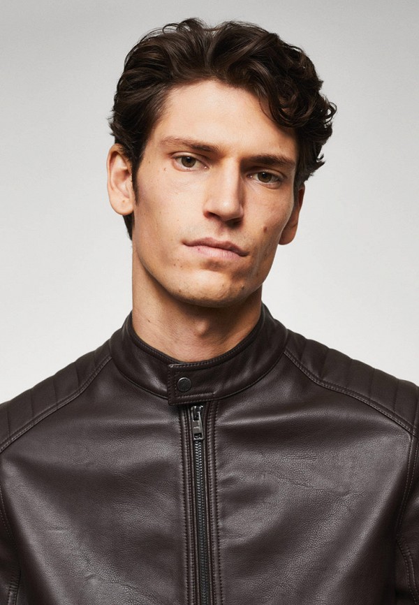 Mango Man Куртка кожаная - JOSENO2 - фото 4