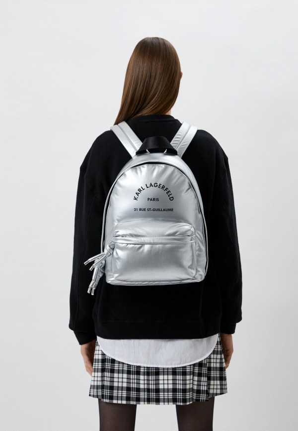 Рюкзак Karl Lagerfeld, цвет: серебряный, RTLACG320901 — купить в ...