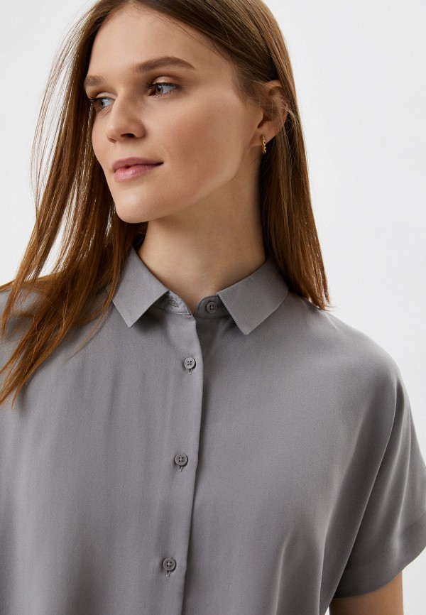 Блуза UNIQLO из вискозы, цвет: серый, RTLACG428701 — купить в интернет ...