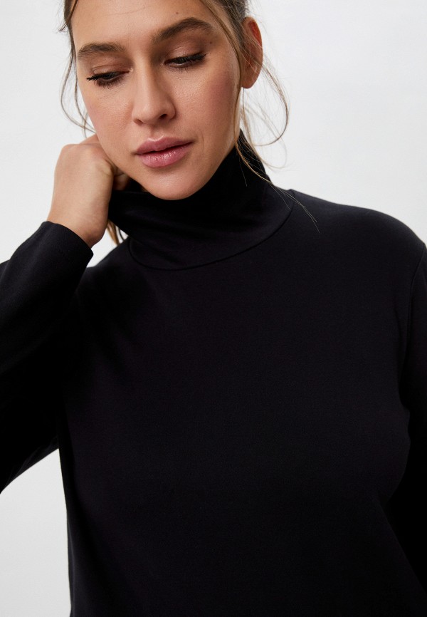 Водолазка UNIQLO из хлопка, цвет: черный, RTLACG430201 — купить в ...