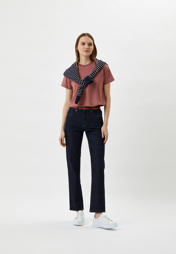 Футболка UNIQLO укороченная, цвет: розовый, RTLACG432201 — купить в ...