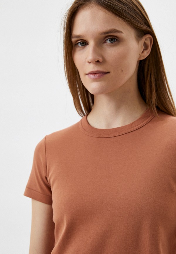 Футболка UNIQLO Uniqlo U, цвет: коричневый, RTLACG564101 — купить в ...