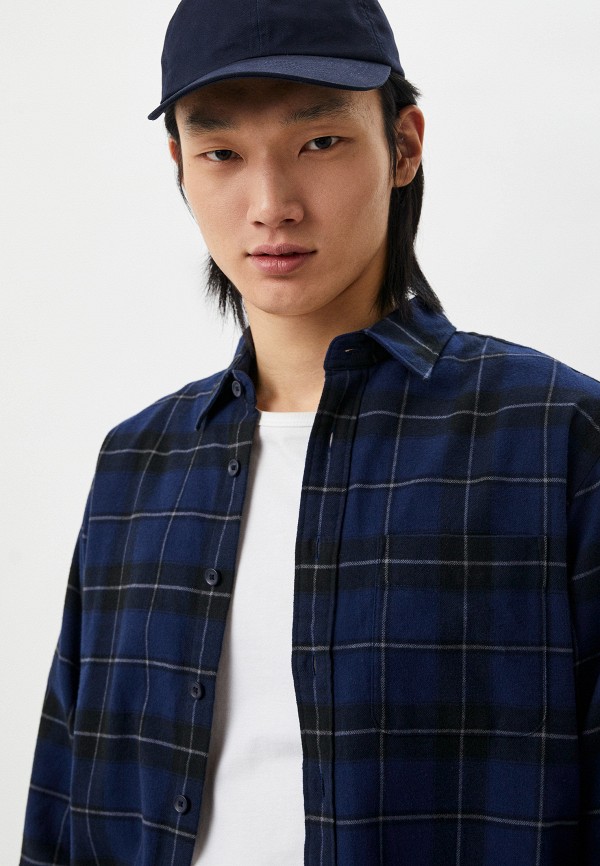 Рубашка UNIQLO из фланели, цвет: синий, RTLACG579901 — купить в ...