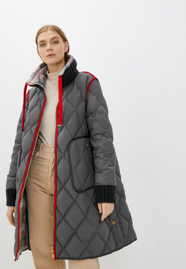Пуховик United Colors of Benetton, цвет: серый, RTLACG602101 — купить в ...