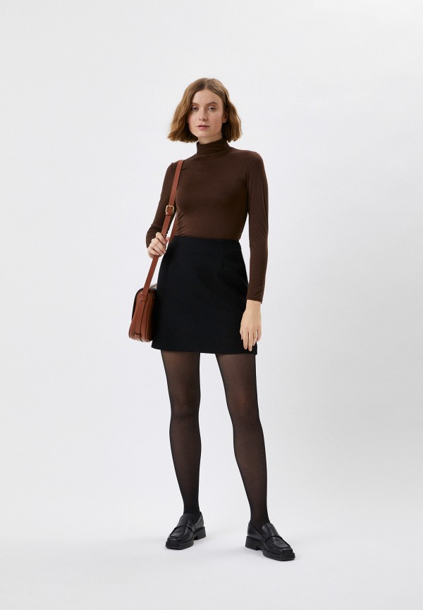 Водолазка UNIQLO из хлопка, цвет: коричневый, RTLACH206001 — купить в ...