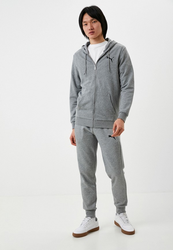 PUMA Толстовка - ESS Small Logo FZ Hoodie TR Medium Gray - фото 2