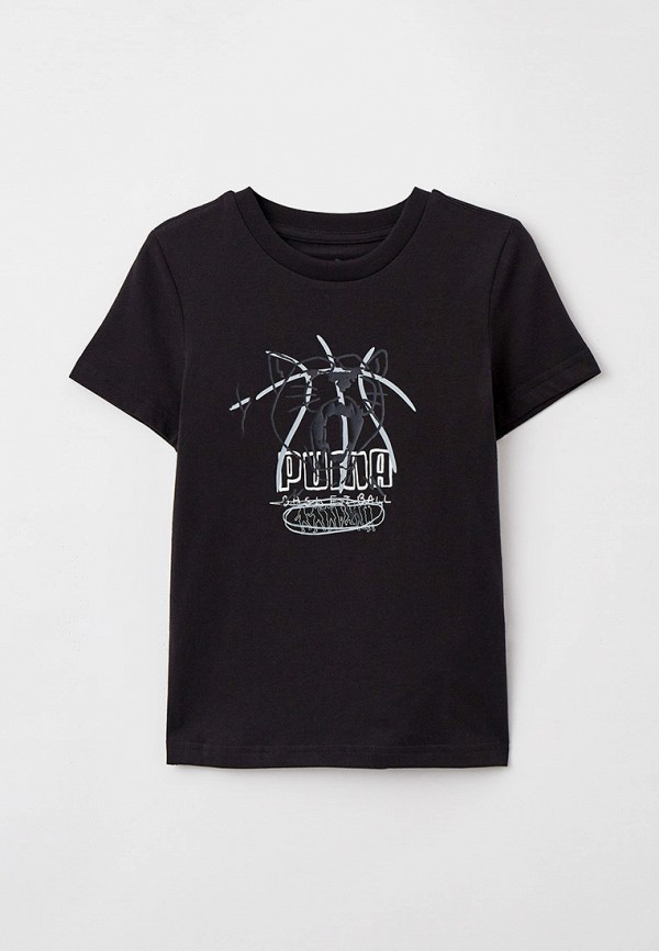 PUMA Футболка - BASKETBALL Tee B PUMA Black - фото 1