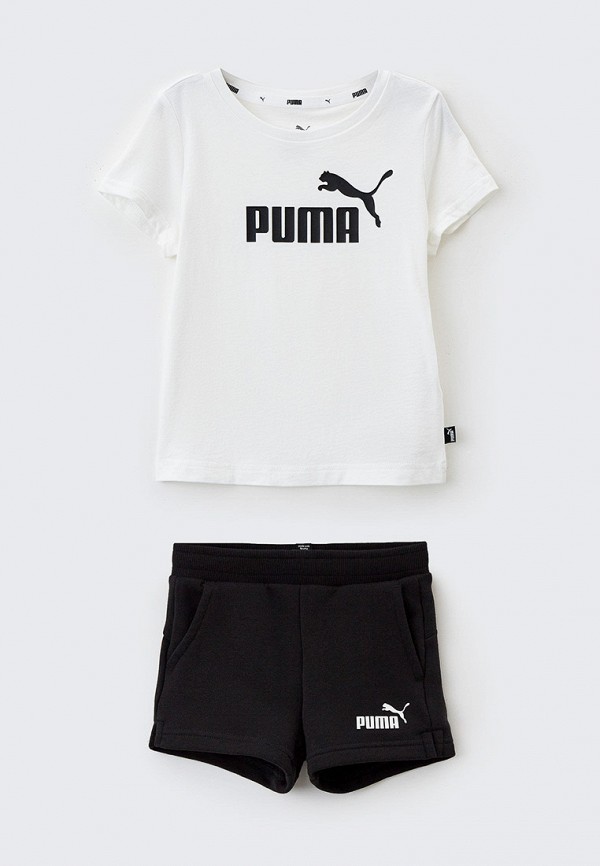 PUMA Костюм спортивный - Logo Tee & Shorts Set G Puma White - фото 1