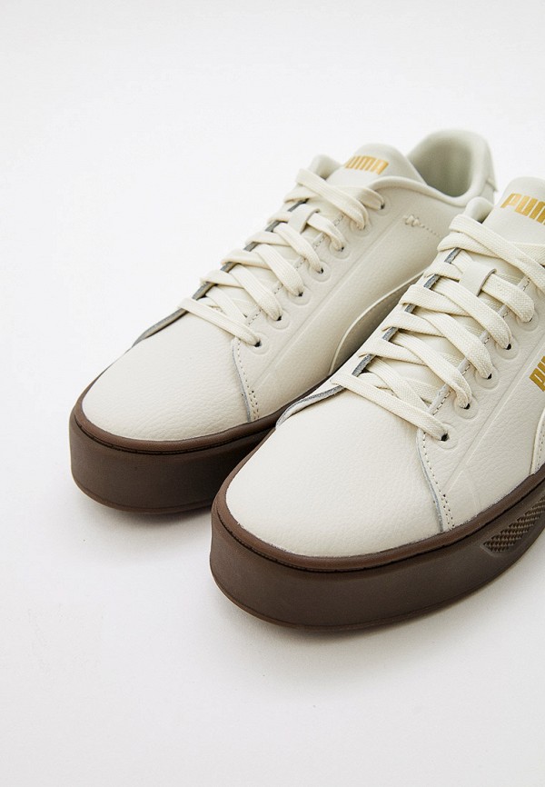 PUMA Кеды - Smash Platform v3 Sleek Vapor Gray-Gold- - фото 2