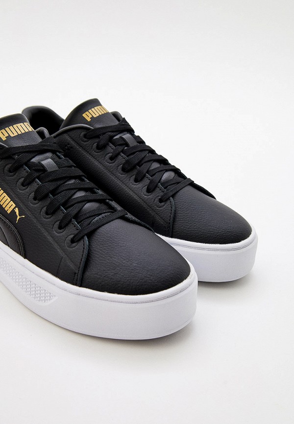 PUMA Кеды - Smash Platform v3 Sleek PUMA Black-Gold- - фото 2