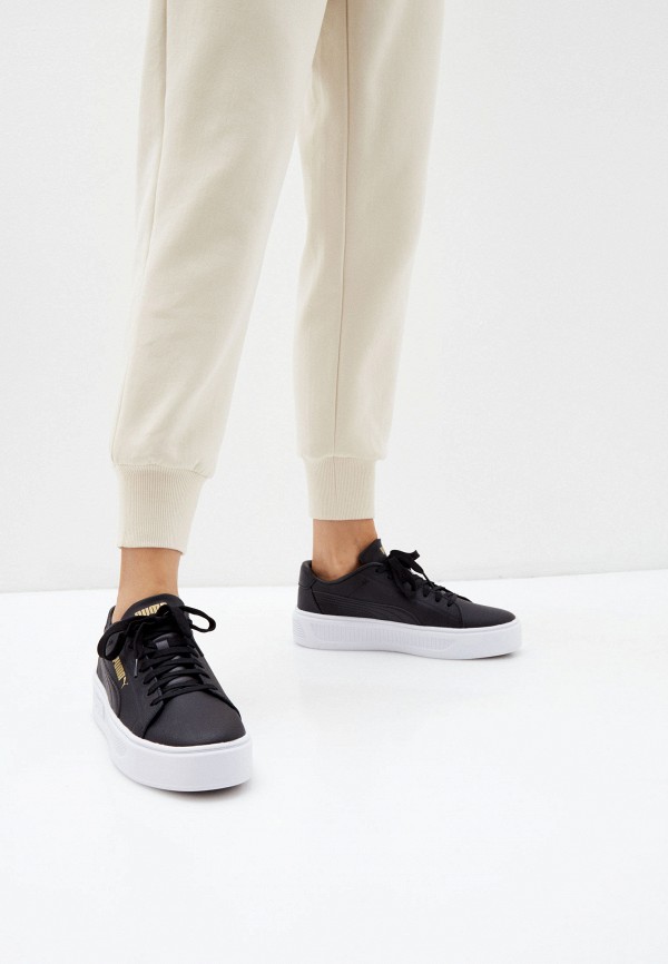 PUMA Кеды - Smash Platform v3 Sleek PUMA Black-Gold- - фото 6