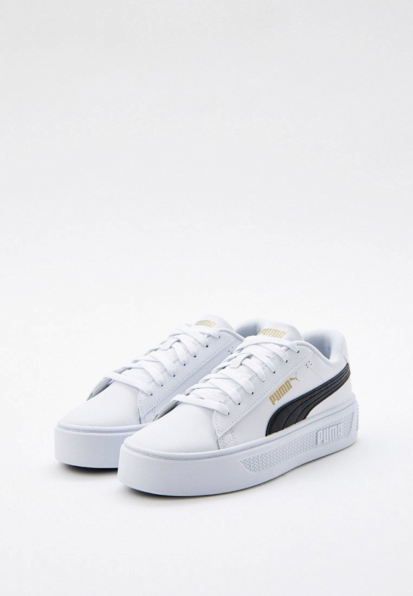 PUMA Кеды - Smash Platform v3 PUMA White-PUMA Black- - фото 3
