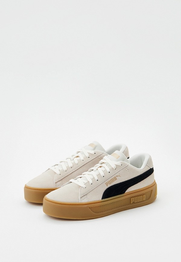 PUMA Кеды - Smash Platform v3 SD Pristine-PUMA Black - фото 3