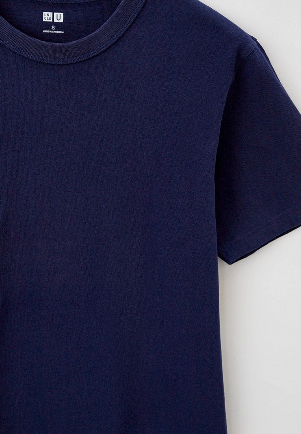 Футболка UNIQLO Uniqlo U, цвет: синий, RTLACH816801 — купить в интернет ...