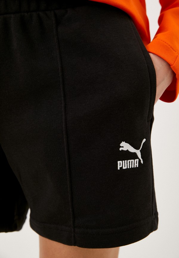 PUMA Шорты спортивные - CLASSICS Pintuck Shorts PUMA Black - фото 4