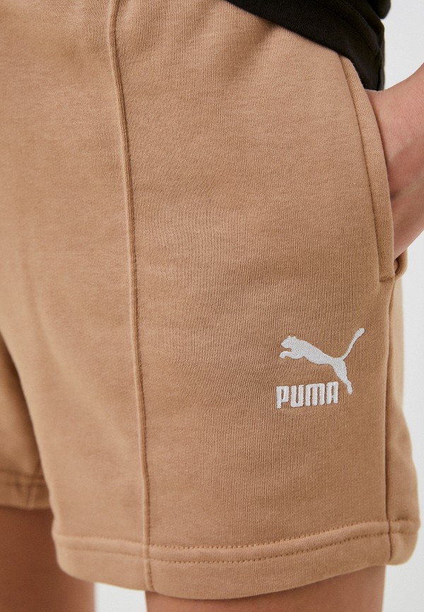 PUMA Шорты спортивные - CLASSICS Pintuck Shorts Dusty Tan - фото 4