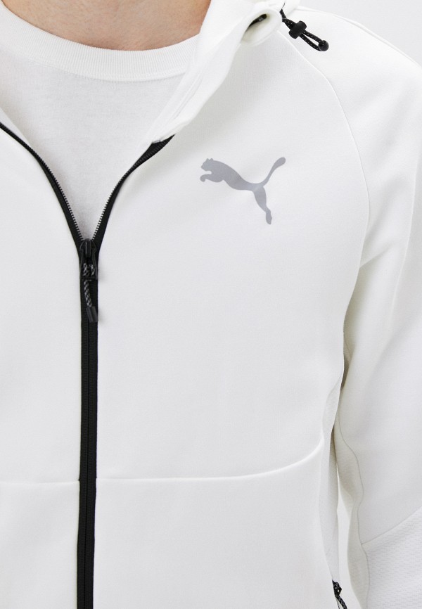 PUMA Толстовка - EVOSTRIPE Full-Zip Hoodie DK PUMA White - фото 5