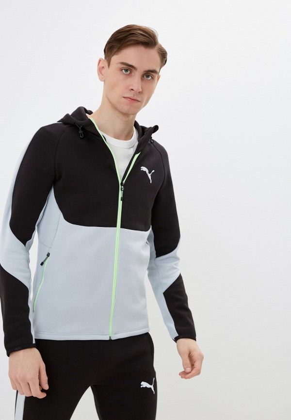 PUMA EVOSTRIPE Full Zip Hoodie DK PUMA Black RTLACH865701 Lamoda