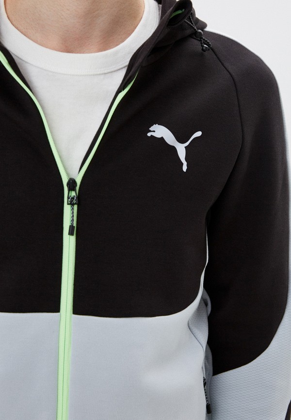 PUMA Толстовка - EVOSTRIPE Full-Zip Hoodie DK PUMA Black- - фото 4