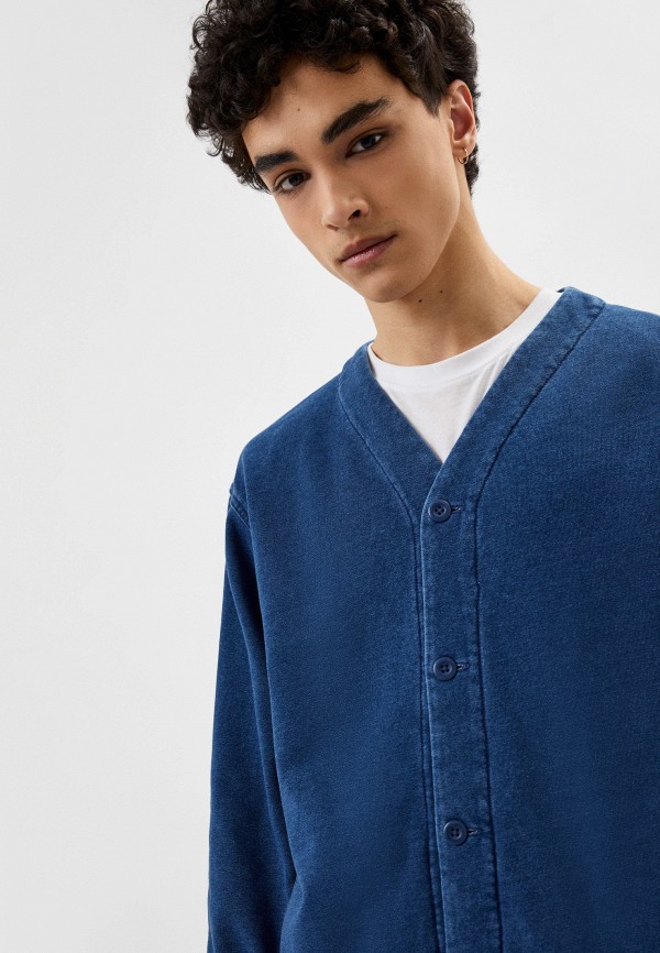 Кардиган UNIQLO спортивный, цвет: синий, RTLACH897001 — купить в ...