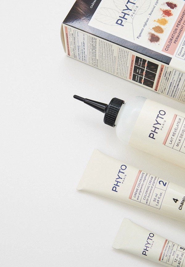 Краска для волос Phyto тон 4, Шатен , цвет: коричневый, RTLACI121301 ...