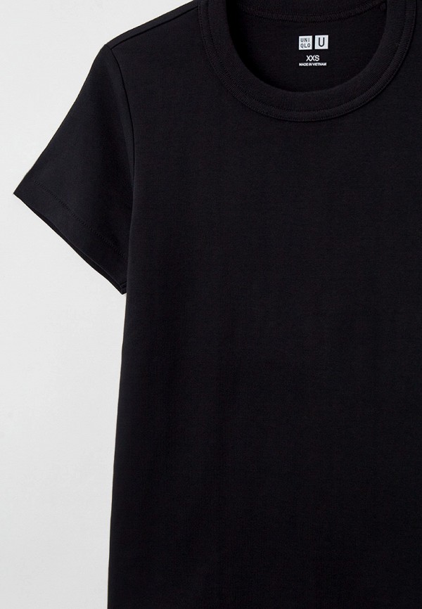 Футболка UNIQLO Uniqlo U, цвет: черный, RTLACI286701 — купить в ...