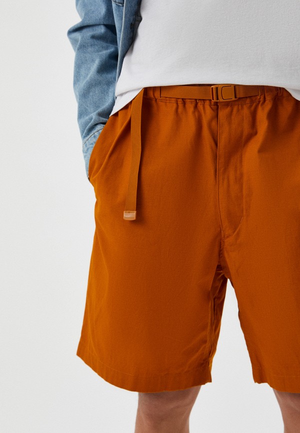 Шорты UNIQLO из хлопка и льна Uniqlo U, цвет: оранжевый, RTLACI291101 ...
