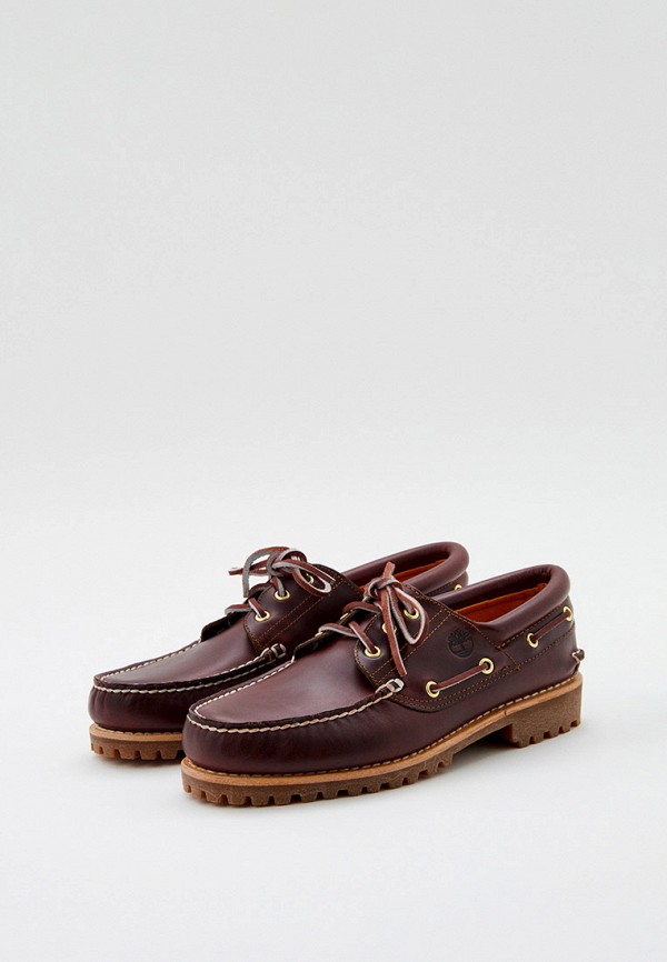 Топсайдеры Timberland Authentics 3 Eye Classic Lug BURGUNDY, цвет ...