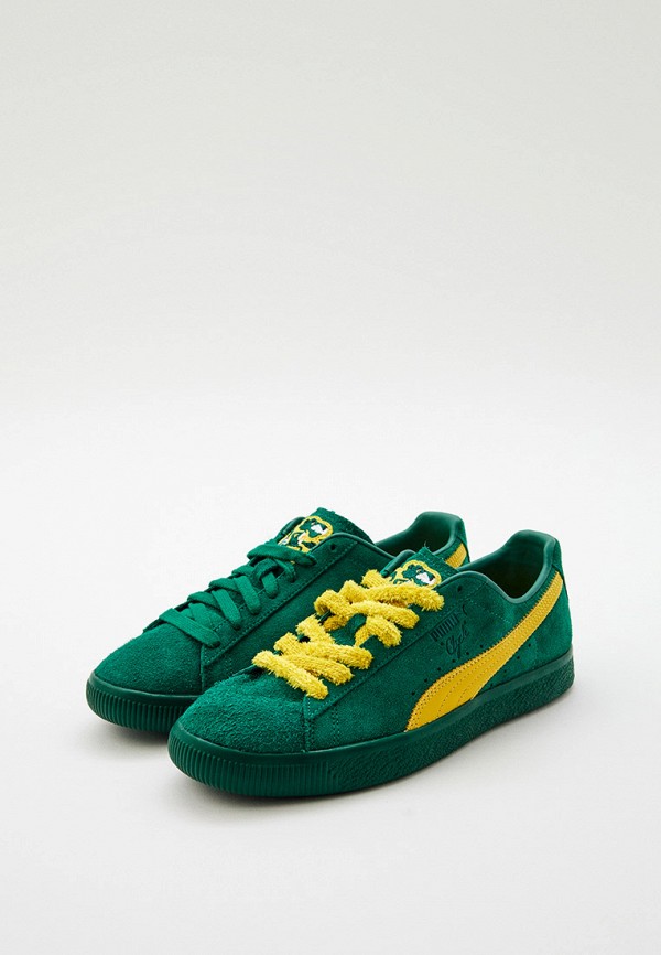 PUMA Кеды - Clyde Super PUMA Evergreen-Sun Ray Yello - фото 3