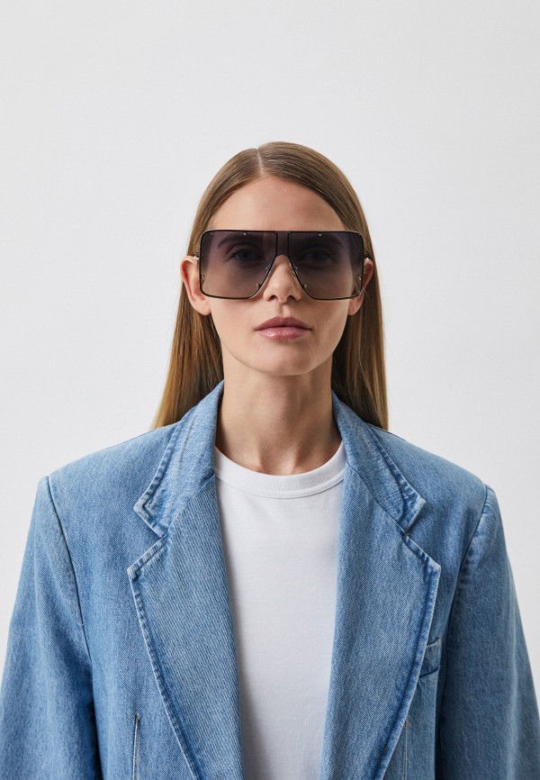 Очки солнцезащитные Max Mara MM 0004 32B, цвет: золотой, RTLACI971901 ...