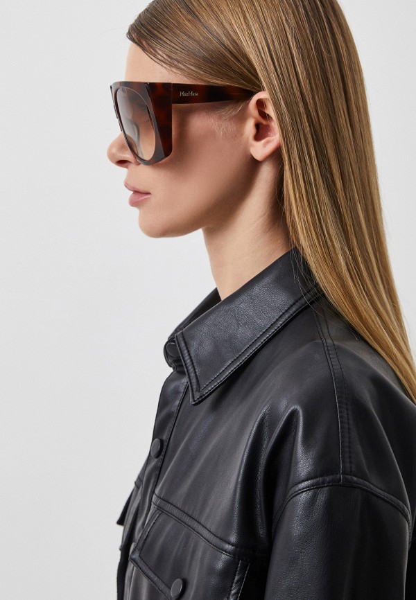 Очки солнцезащитные Max Mara MM 0023 52F, цвет: коричневый ...