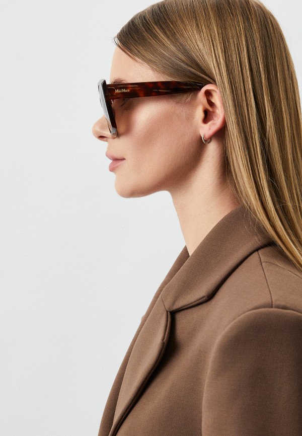 Очки солнцезащитные Max Mara MM 0024 52F, цвет: коричневый ...