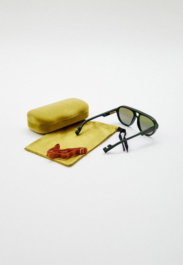 Gucci Очки солнцезащитные и цепочка - GG1239S 003 - фото 4