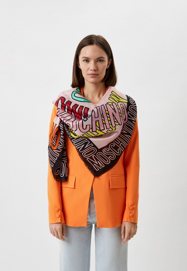 Платок Moschino, цвет: розовый, RTLACJ305301 — купить в интернет ...