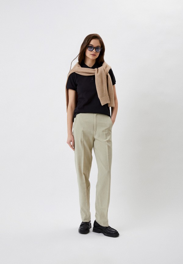 Поло UNIQLO, цвет: черный, RTLACJ323901 — купить в интернет-магазине Lamoda
