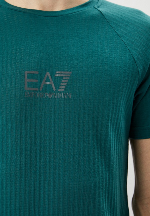 Футболка спортивная EA7, цвет: зеленый, RTLACJ378101 — купить в ...
