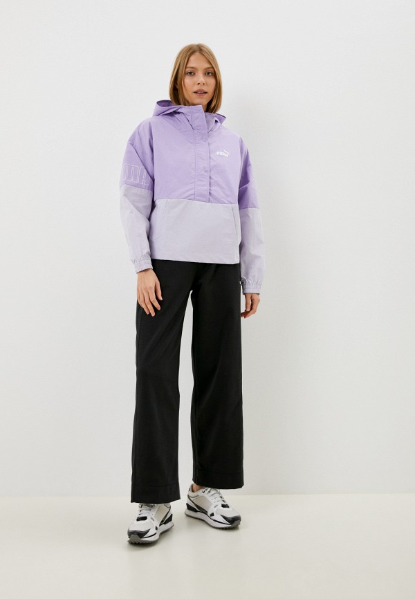 PUMA Куртка - PUMA POWER Hooded 1/2 Zip Windbreaker Vi - фото 2
