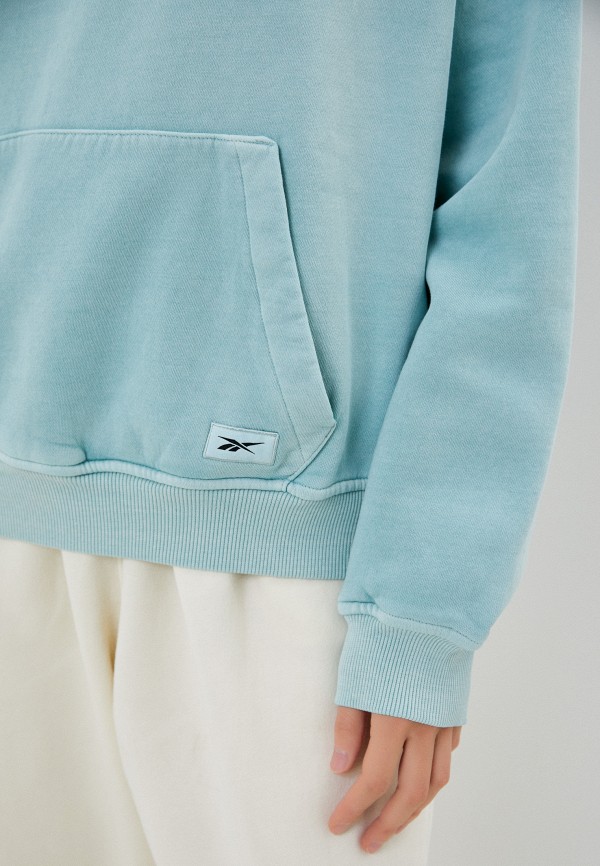 Худи Reebok CL RBK ND FLEECE HOODIE, цвет: бирюзовый, RTLACJ934801 ...