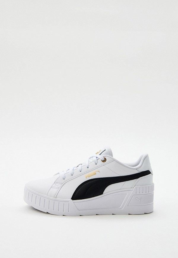 PUMA Karmen Wedge PUMA White PUMA Black Gold