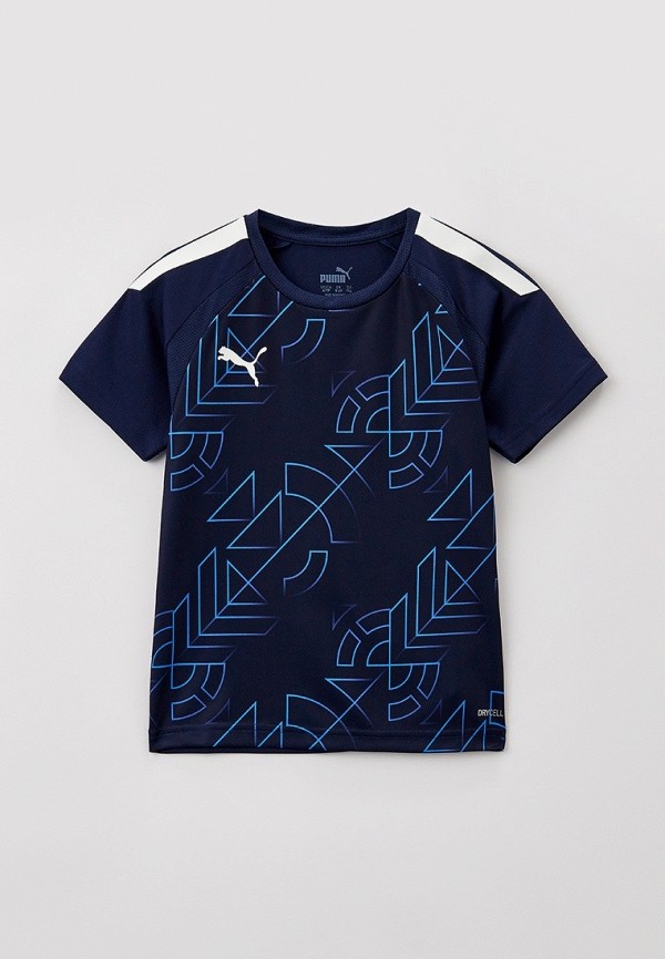 PUMA Футболка спортивная - teamLIGA Graphic Jersey Jr PUMA Navy-PUM - фото 1