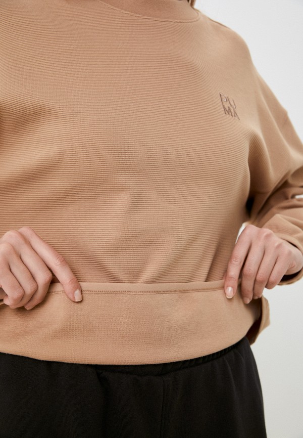 PUMA Свитшот - INFUSE Mock Neck Crew DK Dusty Tan - фото 4