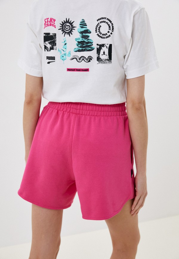 PUMA Шорты спортивные - DOWNTOWN High Waist Shorts TR Glowing Pi - фото 3